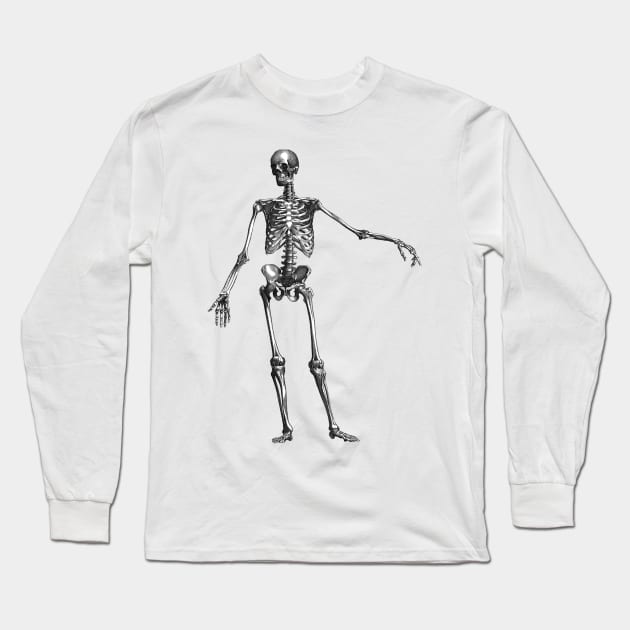 Funny weird skeleton torso Halloween Long Sleeve T-Shirt by RedThorThreads